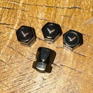Corvette valve stem tire caps‎